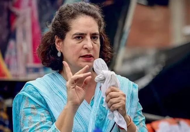 No double-engine govt in Bihar as everything controlled from Delhi, alleges Priyanka Gandhi